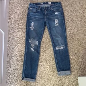 Ag Adriano Goldschmeid ripped jeans